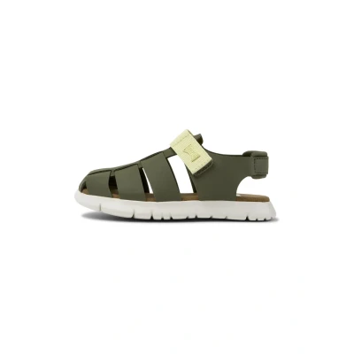Abbildung von Camper Oruga Unisex Riemensandalette für Kinder, Größe: 28, Mittelgrün Schuhe