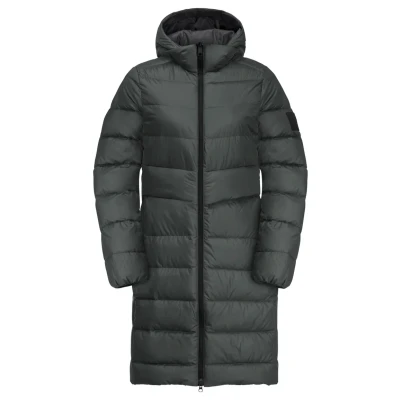 Abbildung von Jack Wolfskin Lenauplatz Daunenmantel, Damen, Größe: XL, Slate green
