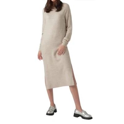 Abbildung von Vero Moda Vmlefile Boatneck CALF Dress Strickkleid, Damen, Größe: XS, Birch