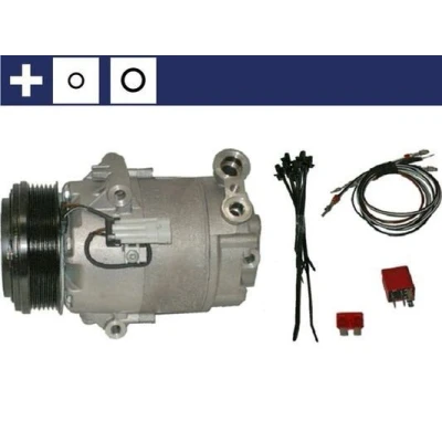 Abbildung von MAHLE ORIGINAL ACP 24 000S Kompressor CVC6 12 PAG 46 R 134a mit Dichtring Kabelsatz OPEL: Astra H Caravan, Zafira B, Hatchback