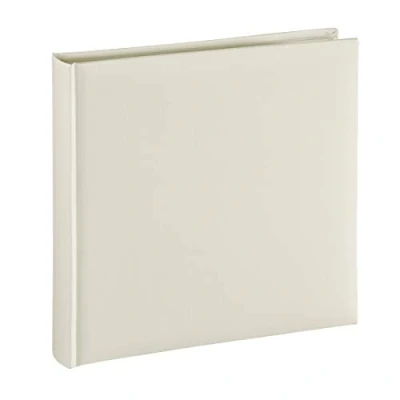 Abbildung von Hama Fotoalbum Jumbo 30x30 cm (Fotobuch mit 80 weißen Seiten, Album für 320 Fotos zum Selbstgestalten und Einkleben) beige pastell