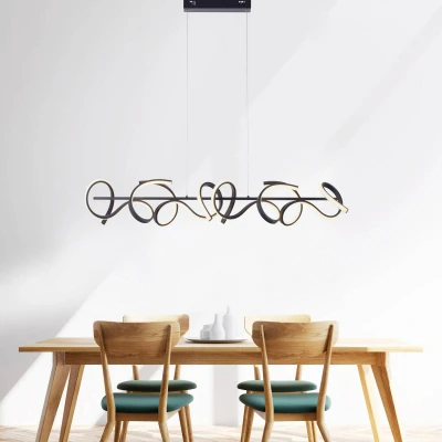 Abbildung von JUST LIGHT LED Deckenleuchte »CURLS«, 4 flammig, Leuchtmittel Board fest integriert,