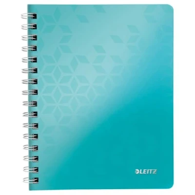 Abbildung von Leitz 46410051 Kollegblock WOW, A5, PP, kariert, holzfrei, 80 Blatt, eisblau