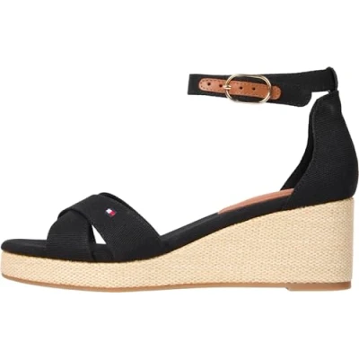 Abbildung von Tommy Hilfiger Keilsandalette, Damen, Größe: 40, Black Schuhe