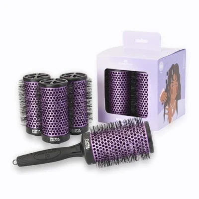 Abbildung von Olivia Garden Multibrush Curlers Kit 4 Aufsätze &amp; 1 abnehmbarer Griff Größe 55 Perfekt für Locken und Volumen