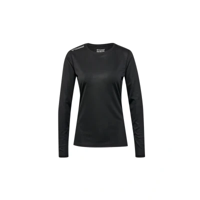 Abbildung von hummel Damen Hmlrun Jersey L/S Woman Blouse, Schwarz, M EU