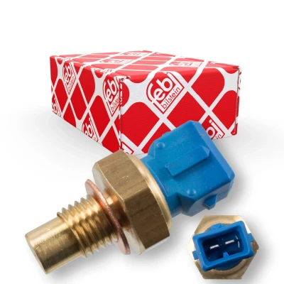 Abbildung von FEBI BILSTEIN 17697 Kühlmitteltemperatursensor Blau mit Dichtring OPEL: Calibra A, Vectra A Saloon, Astra F Convertible