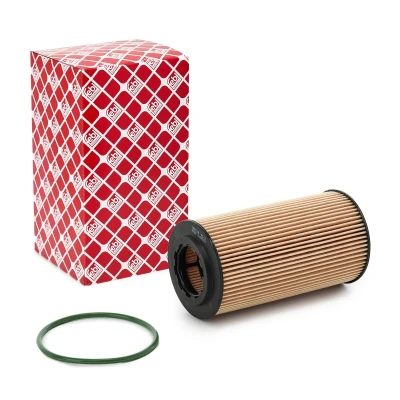 Abbildung von FEBI BILSTEIN 108320 Ölfilter mit Dichtring Filtereinsatz VOLVO: V50, XC60 I, V40 Hatchback, FORD: Focus 2, MONDEO 4 Turnier, S Max Mk1