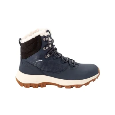 Abbildung von Jack Wolfskin Everquest Texapore HIGH Snowboot/Winterstiefel Dark blue/offwhite, Damen, Größe: 37, blue/off white Leder und textil