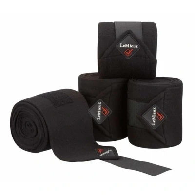 Abbildung von LeMieux Bandagen Luxury Polo Satz von 4 Schwarz/Schwarz 3,8m