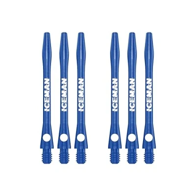 Abbildung von RED DRAGON Gerwyn Price Iceman Logo Medium Aluminium Blue Dart Shafts (Stems) 3 Sets Per Pack