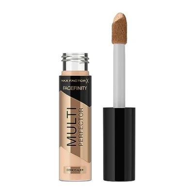 Abbildung von Max Factor Facefinity Multi Perfector Concealer, All In One, Conceal Imperfections, Instant Brightening, Natrual Finish, Lightweight, Vegan, Customisable Coverage 1N, 11 ml