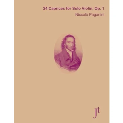 Abbildung von Paganini 24 Caprices for Solo Violin, Op. 1: Bound score with fingerings study, review, and performance