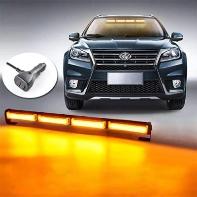 Abbildung von antom 58cm LED Rundumkennleuchte 40W Gelb Rundumleuchte für Auto Anhänger Wohnwagen SUV 14 Blinkende Stroboskop Modi…