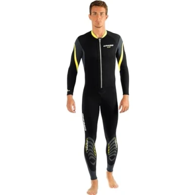 Abbildung von Cressi Herren Lui Monopiece Wetsuit 2.5mm Einteiliger 2,5 mm Neopren Neoprenanzug, Schwarz/Gelb, XL/5