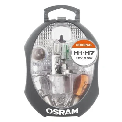 Abbildung von Osram CLK H1/H7 Original Ersatzlampenbox, Halogen Scheinwerferlampen und Signallampen, Weiß