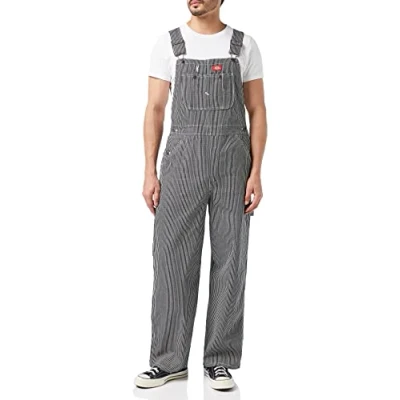 Abbildung von Dickies Herren Latzhose Hickory Bib Overall, Mehrfarbig (Hickory Stripe), 36 /L34 (Herstellergröße: 36/34)