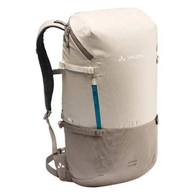Abbildung von VAUDE Cityrucksack CityGo beige 30 L, wasserdichter Rucksack Damen &amp; Herren, leichter Daypack für Städtetrips mit Laptop Fach, Rolltop ideal den urbanen Alltag