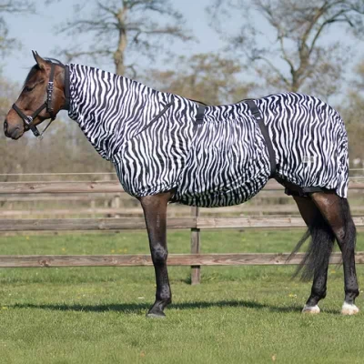 Abbildung von QHP Ekzemdecke UV Resistant Zebra Schwarz/Weiß