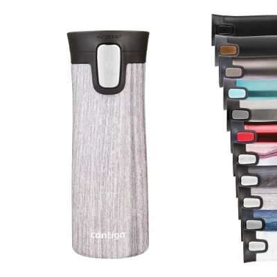 Abbildung von Contigo Pinnacle Autoseal Thermobecher, Edelstahl Reisebecher, Isolierbecher, auslaufsicher, Kaffeebecher to Go, Travel Mug mit Easy Clean Deckel, BPA frei