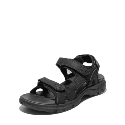 Abbildung von DREAM PAIRS Sandalen Klettverschluss Damen Trekkingsandalen Wandersandalen rutschfester Gummisohle &amp; wasserabweisend für Strand, Freizeit, Wassersport,Size 43,Schwarz,SDSA2401W