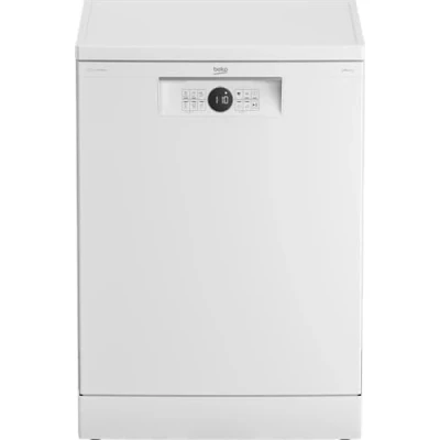 Abbildung von Beko BDFN26441WC Geschirrspüler 60 cm, freistehend, unterbaufähig, für 14 Maßgedecke, 3 Spülebenen, HygieneIntense, Quick&amp;Clean, innovatives Sprüharmsystem mit drei Sprüharmen, Weiß
