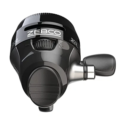 Abbildung von Zebco 202 Süßwasser Spincast Rolle, 2,8:1 Übersetzung, 38,1 cm Abholrate, Rechtshänder, verpackt (202MBK.BX3)