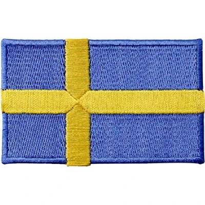 Abbildung von Schweden Flagge, bestickt, zum Aufbügeln oder Aufnähen, Nationalemblem