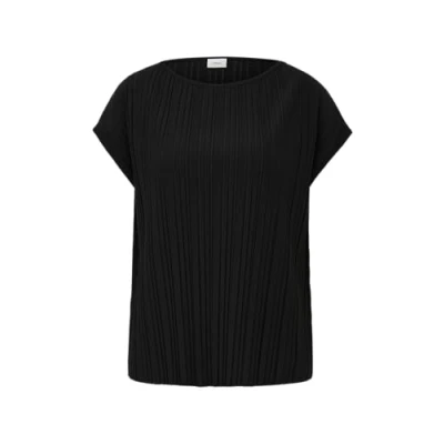 Abbildung von s.Oliver Black Label Rundhalsausschnitt Tshirt basic, Damen, Größe: 38, Schwarz