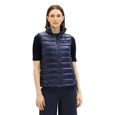 Abbildung von TOM Tailor Ultra Lightweight VEST Weste, Damen, Größe: XXL, Sky captain blue