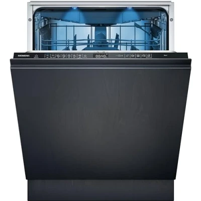 Abbildung von Siemens SX65ZX07CE, iQ500 Smarter Geschirrspüler Vollintegriert, XXL, Besteckschublade, Made in Germany, Zeolith Trocknung, Extra leise, aquaStop, varioSpeed Kurzprogramm, mit Innenbeleuchtung