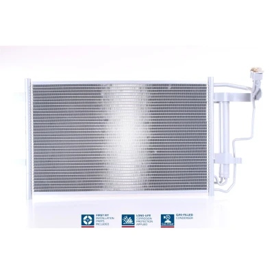 Abbildung von NISSENS 940149 Klimakondensator mit Trockner Aluminium 625 R 134a MAZDA: 3 Hatchback, Saloon