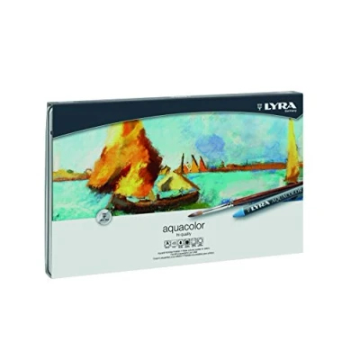 Abbildung von LYRA Aquacolor Wasserlösliche Buntstifte, 48 kg, Wachse, Farbpigmente, Füllstoffe, farblich Sortiert, Stück (1er Pack)