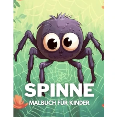 Abbildung von Spinne Malbuch für Kinder: +40 lustige und einfache Zeichnungen von niedlichen zum Ausmalen Kinder, Jungen Faultiere, die lieben Stress abbauen entspannen