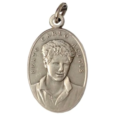 Abbildung von MEDAILLE DES SELIGEN CARLO ACUTIS/HEILIGEN FRANZISKUS VON ASSISI DIE MEDAILLEN DER SCHUTZPATRONEN 100% HERGESTELLT IN ITALIEN
