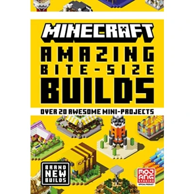 Abbildung von Minecraft Amazing Bite Size Builds: NEW and Official for 2022 with over 20 original mini projects to build in the game: perfect beginners, kids, teens adults alike!