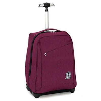 Abbildung von TROLLEY INVICTA BENIN, 2 in 1, Schulranzen mit Rollen, Rucksack Trolleyfunktion für Schule, Reisen, Mädchen&amp;Jungen, violett, aus nachhaltigem Stoff