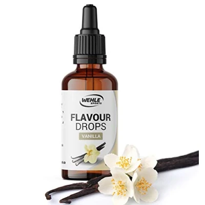 Abbildung von Flavour Drops zuckerfrei 50ml Flavdrops Geschmackstropfen ohne Kalorien Flavor als Tropfen für Quark, Porridge, uvm Aromatropfen zum Süßen Zucker von Wehle Sports