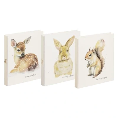 Abbildung von PAGNA Multipack 20778 25 Ringbuch A4 Save me No.4 2 Ring Mechanik sortiert. Je 3 Stück Hase, Reh, Eichhörnchen
