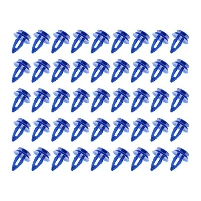 Abbildung von YINETTECH 50 x Auto Zierleisten Clips LR027255 blau Kunststoff vorne hinten Radlauf Befestigungen kompatibel mit Range Rover Evoque