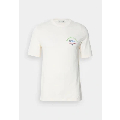 Abbildung von Scotch &amp; Soda Regular FIT Front AND BACK Artwork Tshirt print, Herren, Größe: XL, Eggnog
