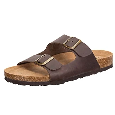 Abbildung von LICO Pantolette flach, Herren, Größe: 43, Braun Schuhe