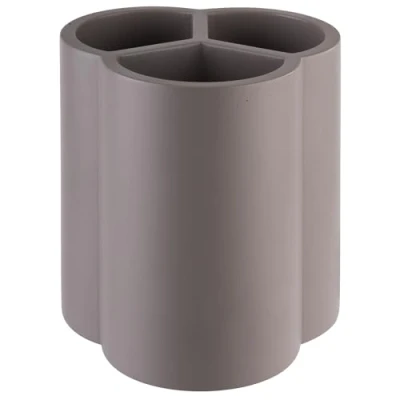 Abbildung von APS 11750 Besteckbehälter ELEMENT, Beton, 13 x cm, Höhe 14,5 möbelschonende Unterseite, 3 Fächer, grau