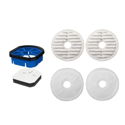 Abbildung von BISSELL Zubehör Kit Für SpinWave + Vac Waschbare und Wiederverwendbare Mopps Mit Filter Enthält Grobe Weiche Pads Sowie Ersatzteile Ideal Serien 3887