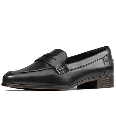 Abbildung von Clarks Slipper, Damen, Größe: 40, Black leather Leder