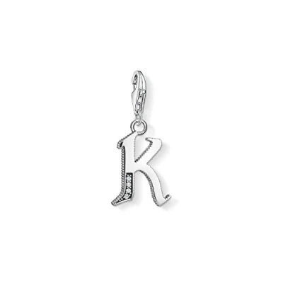 Abbildung von Thomas Sabo Damen Charm Anhänger K Buchstabe Club 925 Sterling Silber 1591 643 21