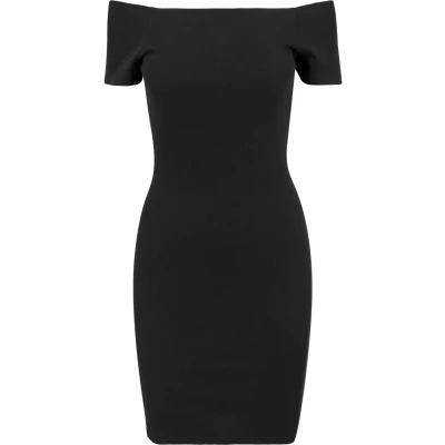 Abbildung von Urban Classics OFF Shoulder Etuikleid, Damen, Größe: Medium, Black