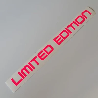 Abbildung von folien zentrum Limited Edition Neon Pink 20 x 1,5 cm hochwertiger Aufkleber Auto Tuning OEM &amp; JDM Sticker Lustige für Stickerbomb Autoaufkleber Made in Germany