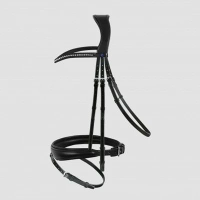 Abbildung von PassierBlu Trense Spirit Schwarz/Gold Warmblut