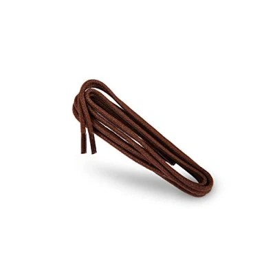 Abbildung von Kaps Gewachste runde Schnürsenkel, 100% natürlicher Baumwolle, stilvolle Schnürsenkel für Anzug und Freizeitschuhe (75 cm /4 bis 5 Schnürösenpaare / 76 Braun)